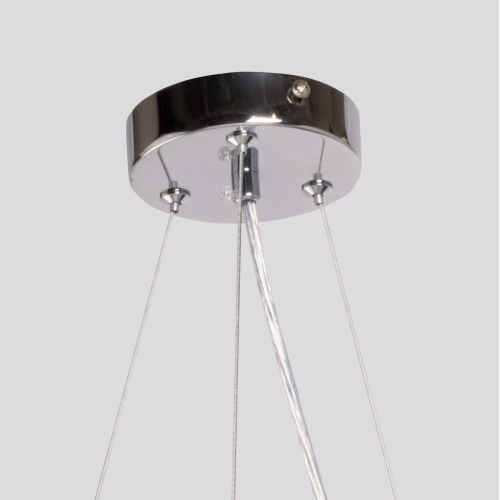 Люстра круглая с подвесными прямоугольными пластинами из стекла Glacier Panels