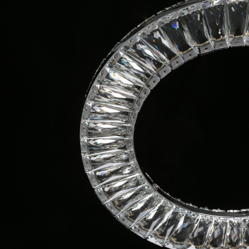 Люстра круглая с прозрачной хрустальной рамкой Maude Crystal Light