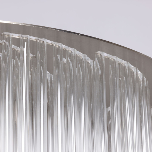 Люстра круглая с прозрачными стеклянными трубками Nembus