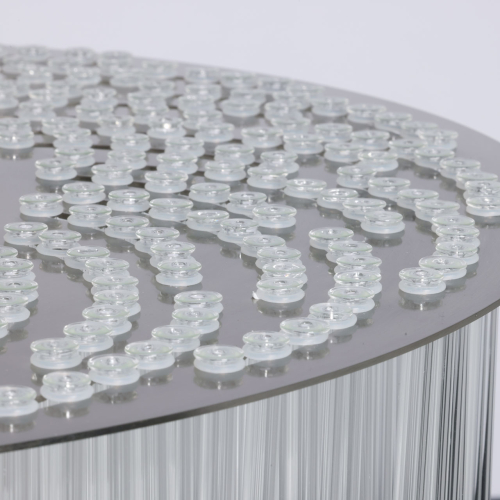 Люстра круглая с прозрачными стеклянными трубками Nembus