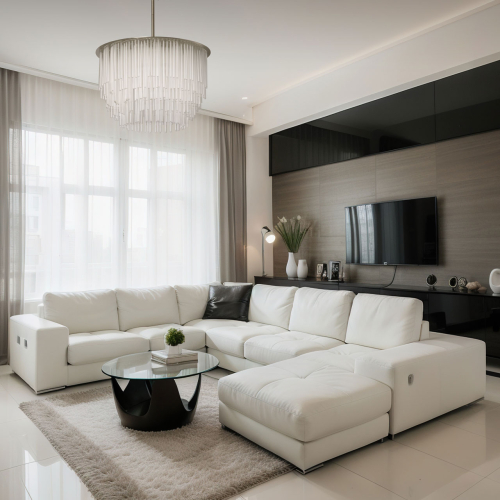 Люстра круглая с прозрачными стеклянными трубками Nembus