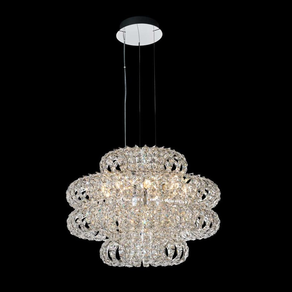 Люстра круглая с россыпью хрусталя Perfection of Diamonds