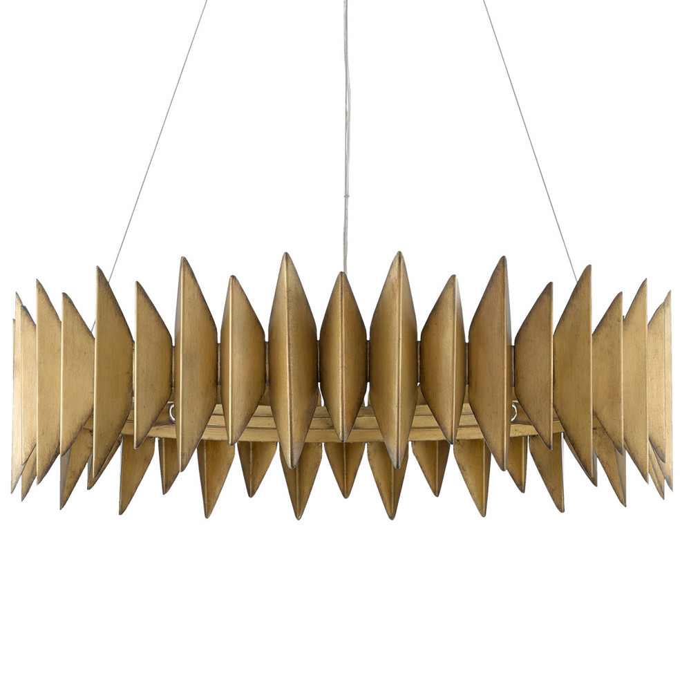 Люстра круглая с фактурным абажуром Graduated Heights