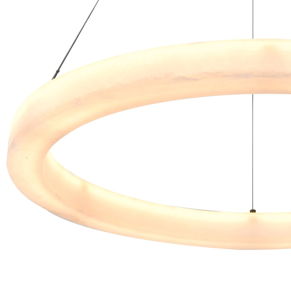 Люстра круглая с цельным каменным корпусом Unbreakable Stone