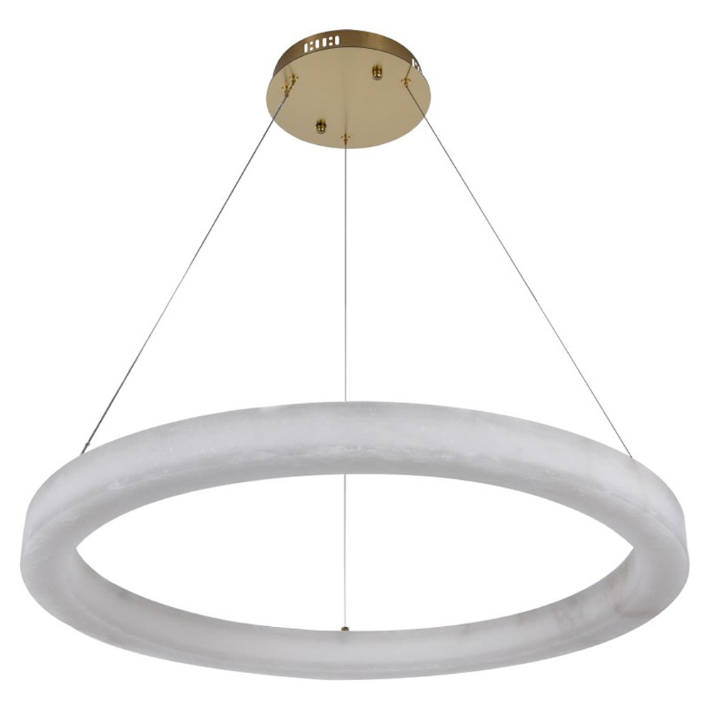 Люстра круглая с цельным каменным корпусом Unbreakable Stone