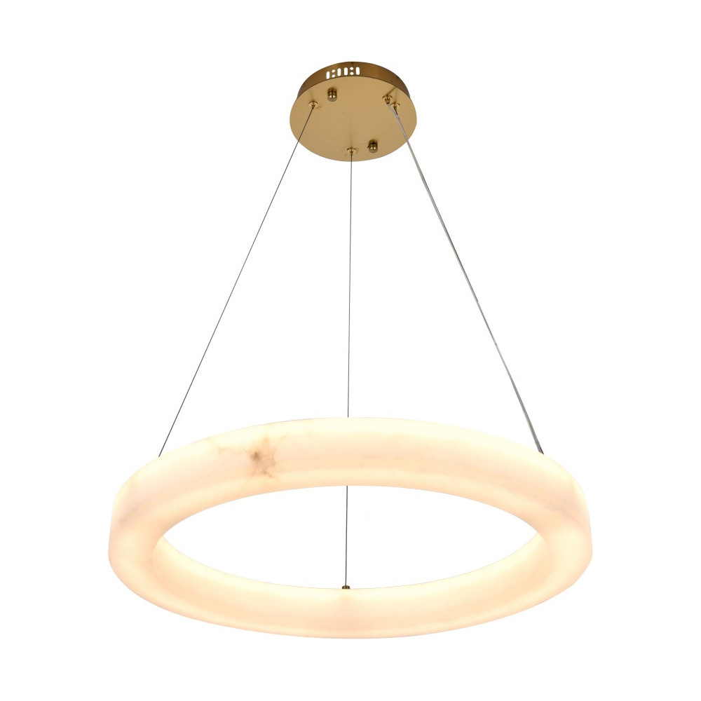 Люстра круглая с цельным каменным корпусом Unbreakable Stone