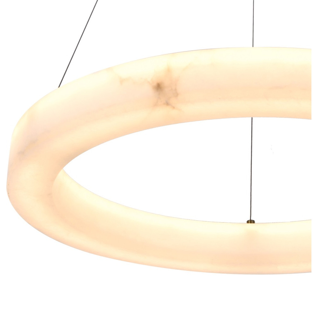 Люстра круглая с цельным каменным корпусом Unbreakable Stone