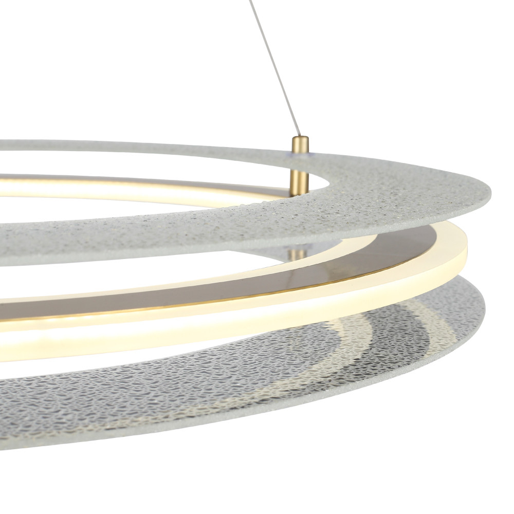 Люстра круглая с эффектом морозного стекла Freezing Pattern