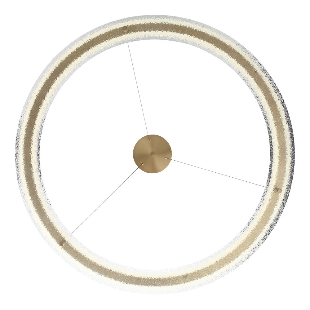 Люстра круглая с эффектом морозного стекла Freezing Pattern