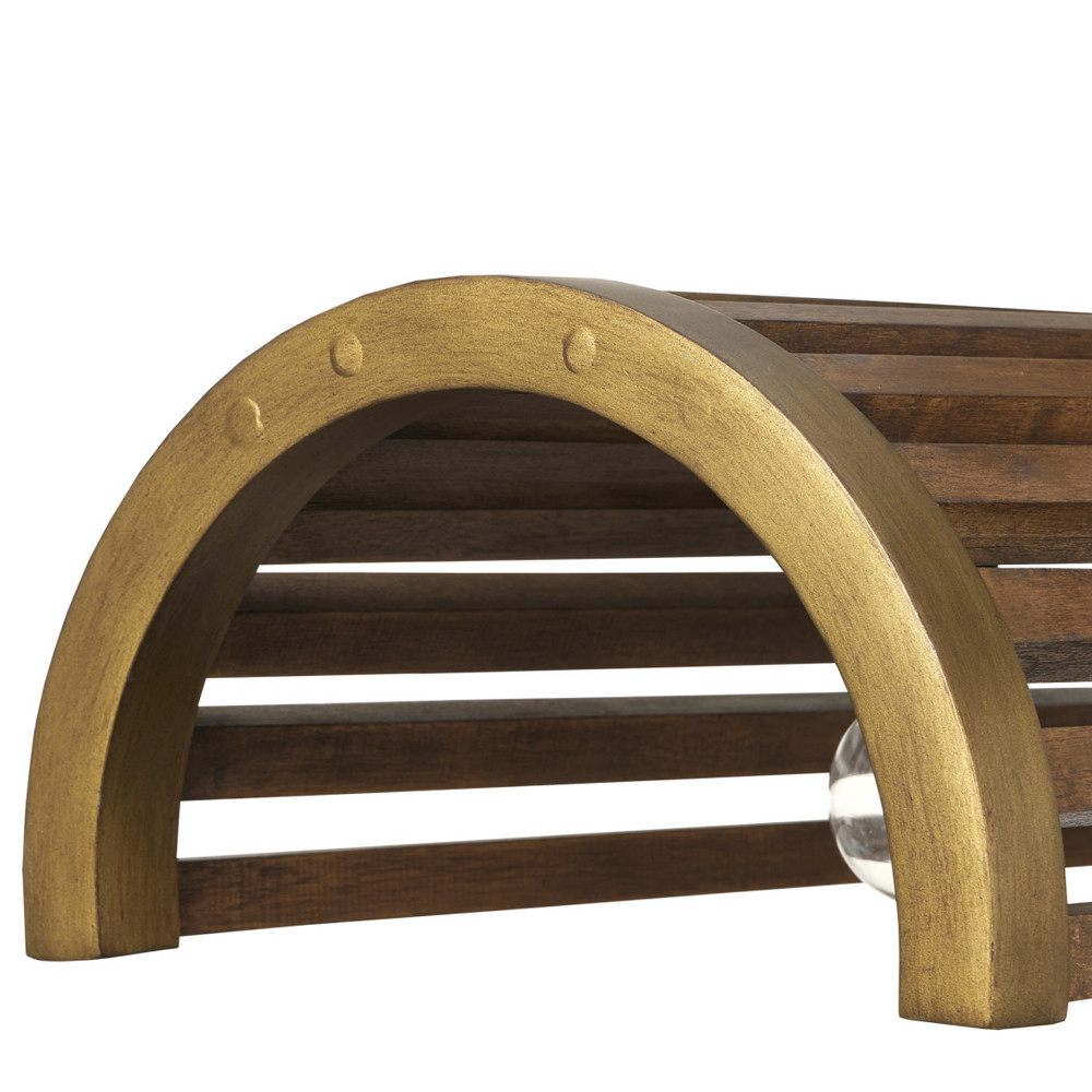 Люстра линейная полукруглой формы Wooden Horseshoe