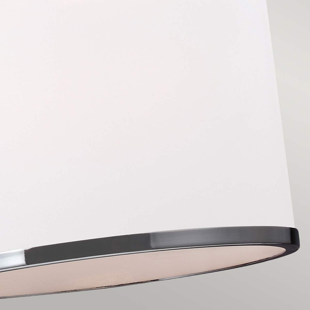 Люстра линейная с 3-мя белыми цилиндрическими плафонами Feiss