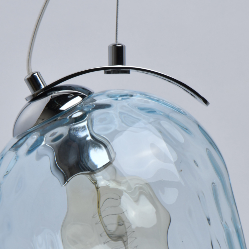 Люстра линейная с 5-ю разноцветными стеклянными плафонами Kaleido