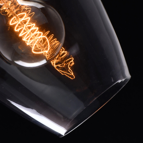 Люстра линейная с 5-ю разноцветными стеклянными плафонами Kaleido