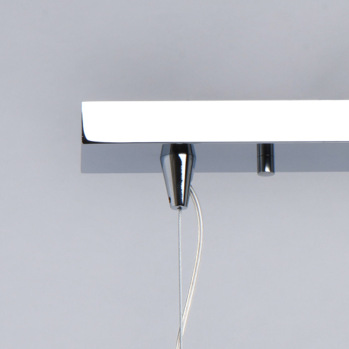 Люстра линейная с 5-ю разноцветными стеклянными плафонами Kaleido