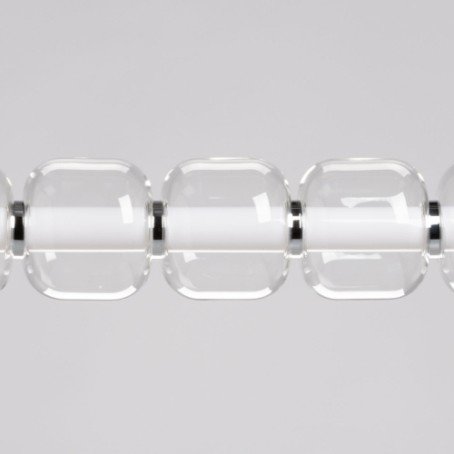 Люстра линейная с 6-ю прозрачными стеклянными плафонами округлой формы HANDLE GRAPE