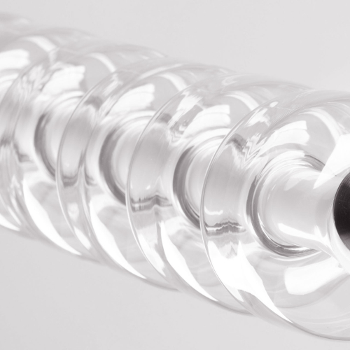 Люстра линейная с 6-ю прозрачными стеклянными плафонами округлой формы HANDLE GRAPE