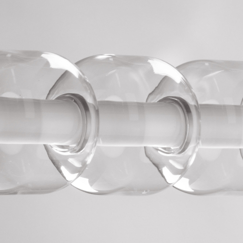 Люстра линейная с 6-ю прозрачными стеклянными плафонами округлой формы HANDLE GRAPE