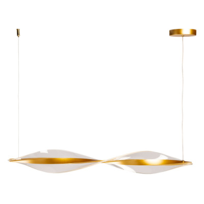 Люстра линейная с изогнутым плафоном Wave Line