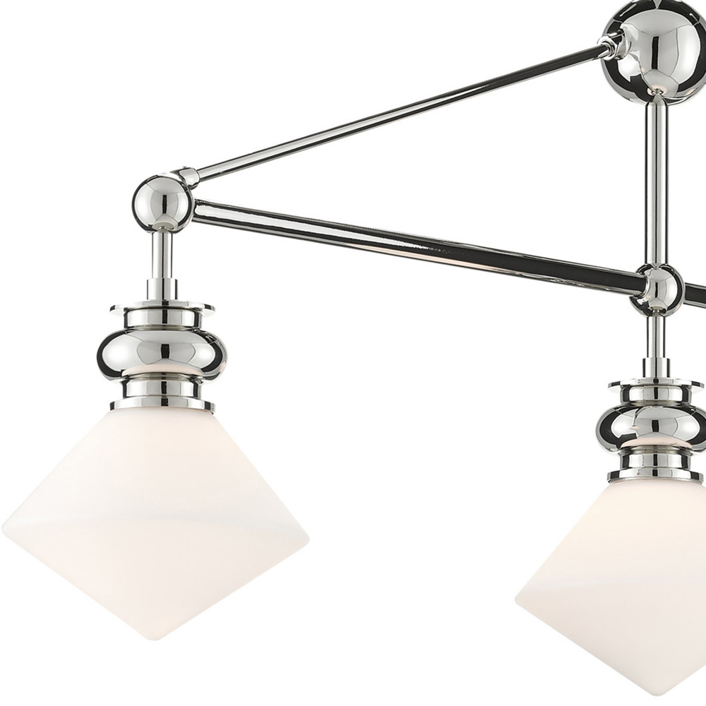 Люстра линейная с ромбовидными плафонами Pointed Diamond Shade