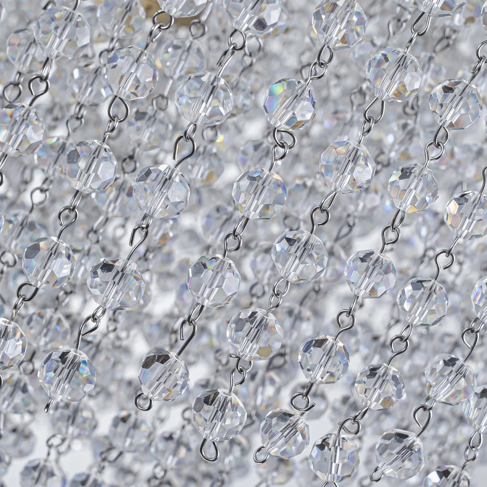 Люстра многоярусная с каскадами кристаллов Crystal Rains