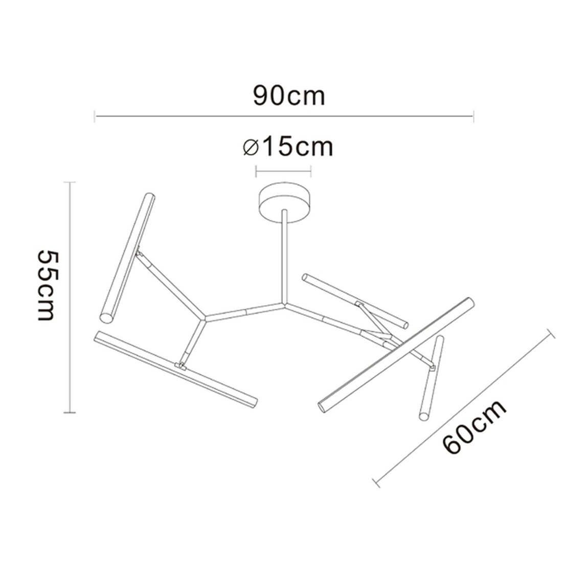 Люстра на штанге Geometry