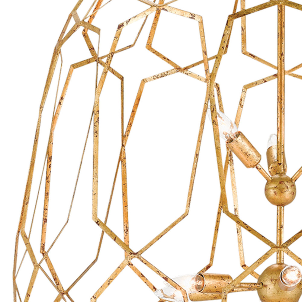 Люстра овальная с переплетенными ромбами Large Scale Artwork