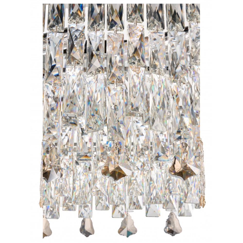 Люстра овальная с хрустальными подвесками Roul Crystal Light