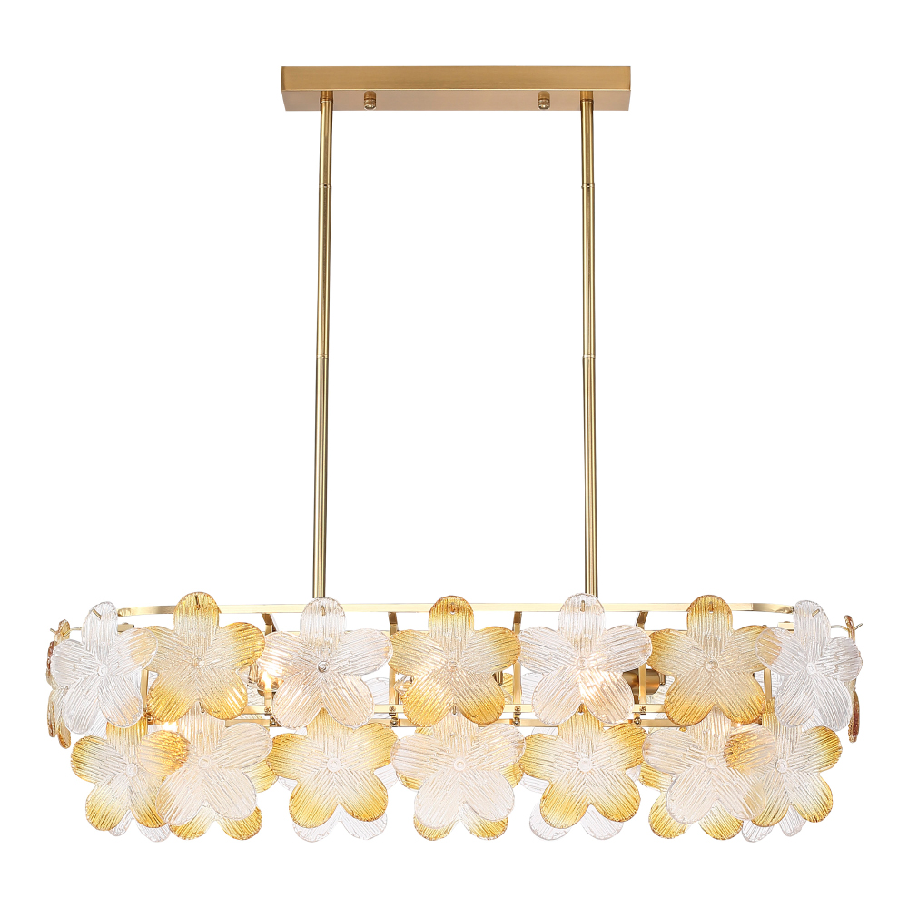 Люстра овальная с цветочными мотивами Light Floral Glow