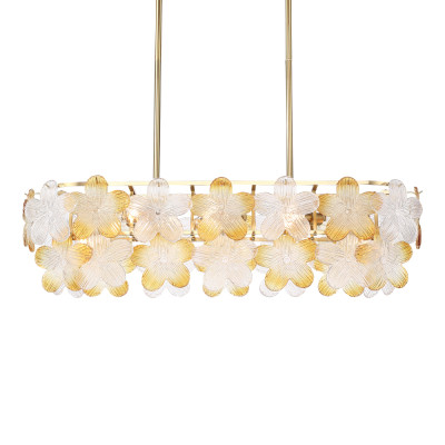 Люстра овальная с цветочными мотивами Light Floral Glow