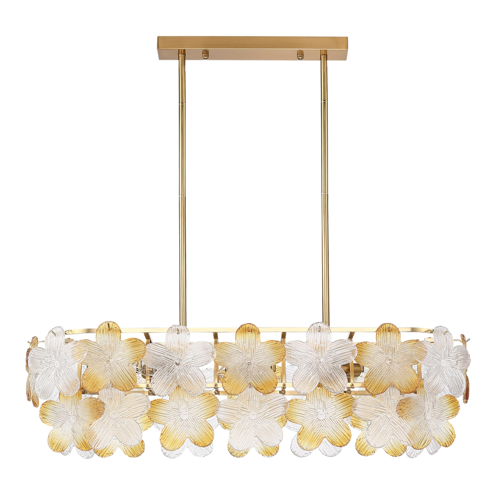 Люстра овальная с цветочными мотивами Light Floral Glow
