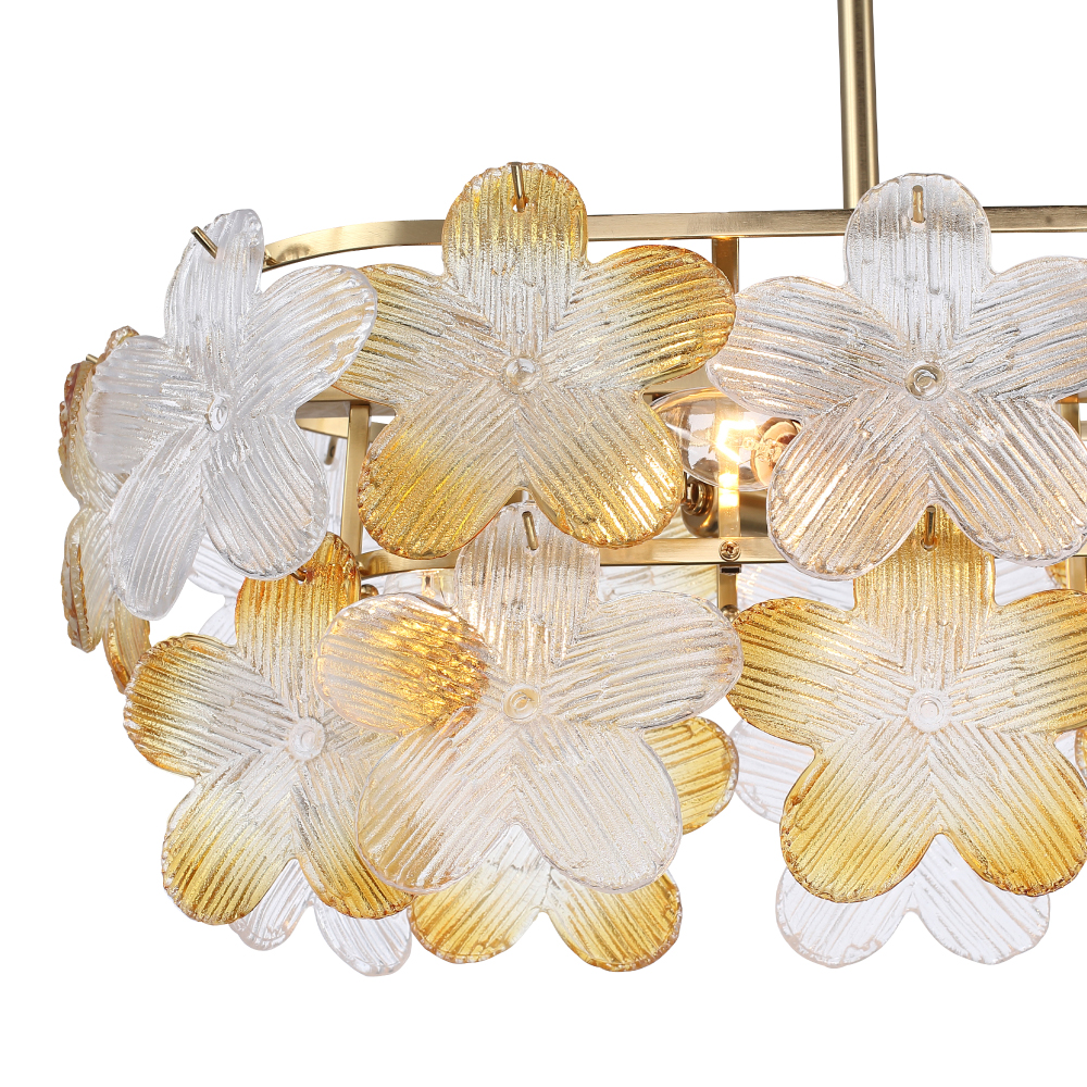 Люстра овальная с цветочными мотивами Light Floral Glow