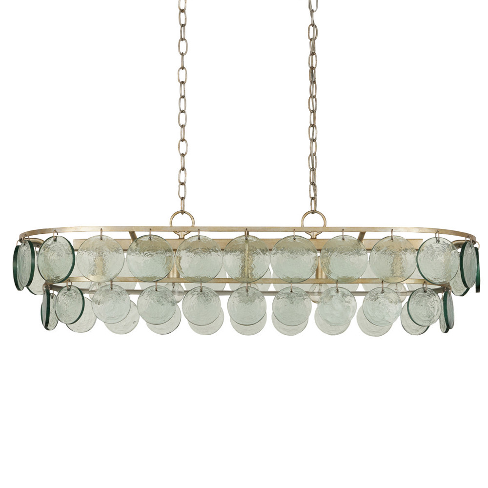 Люстра овальной формы с каскадом из декоративных элементов Harmony of Light