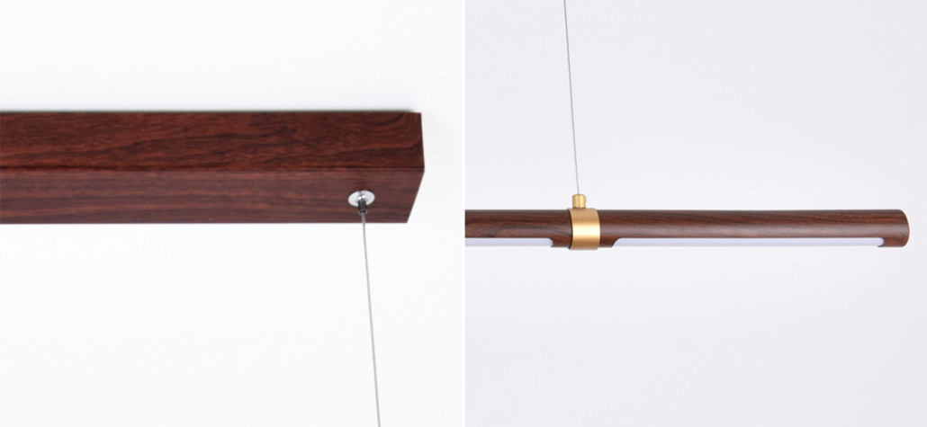 Люстра окрашенная под дерево WOODEN ECO