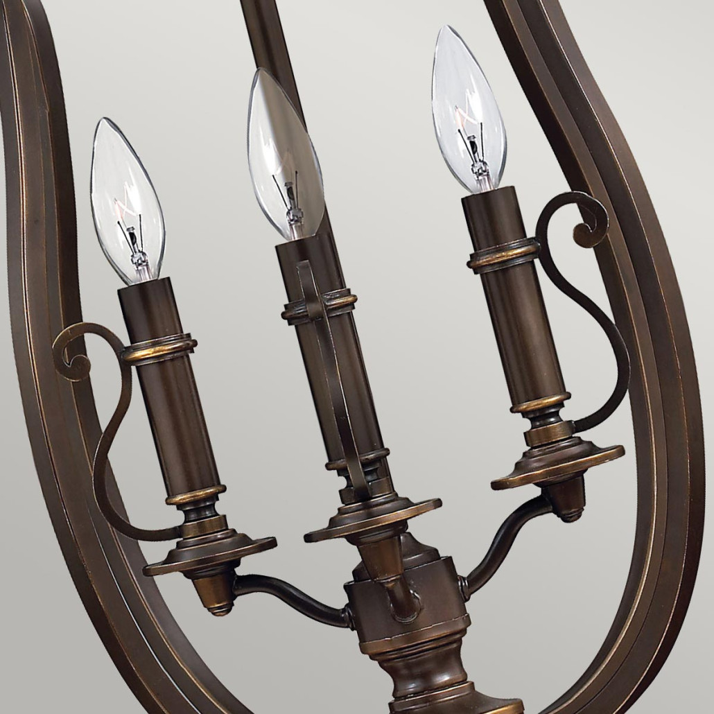 Люстра подвесная бронзового цвета в классическом стиле Hinkley