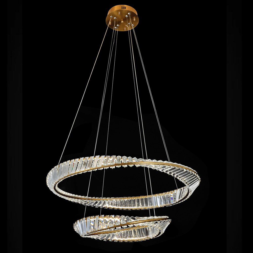 Люстра подвесная из 2-х колец Round Air Chandelier