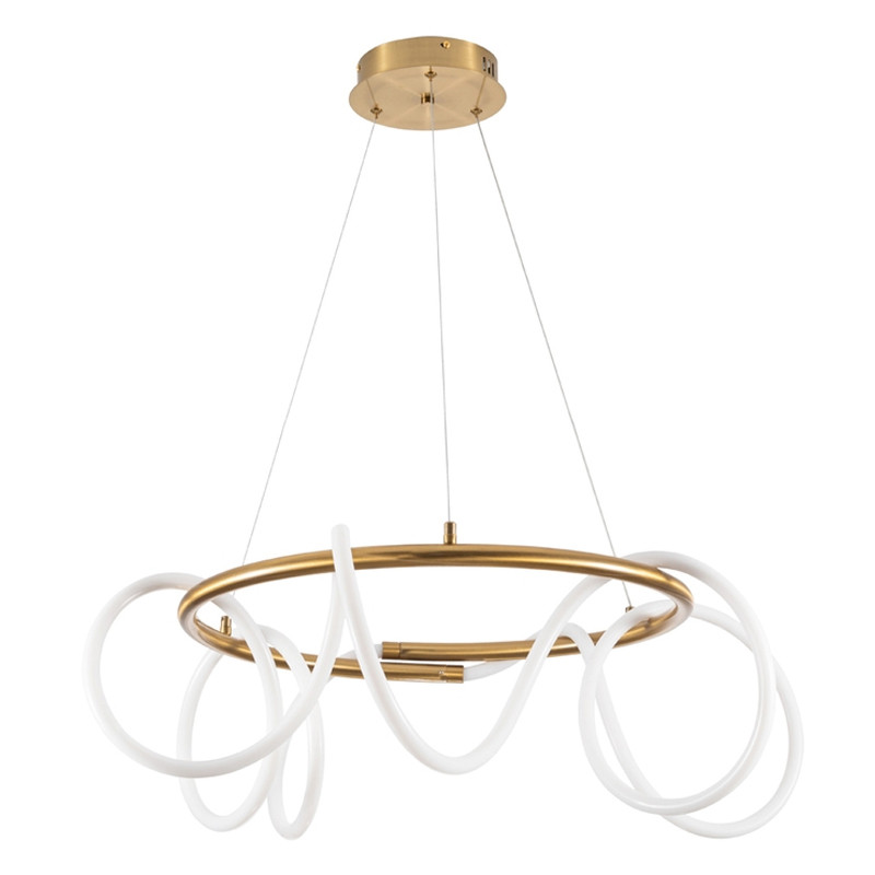 Люстра подвесная кольцевая и изогнутыми светодиодными трубками Luke Lampco Tracer Lamp