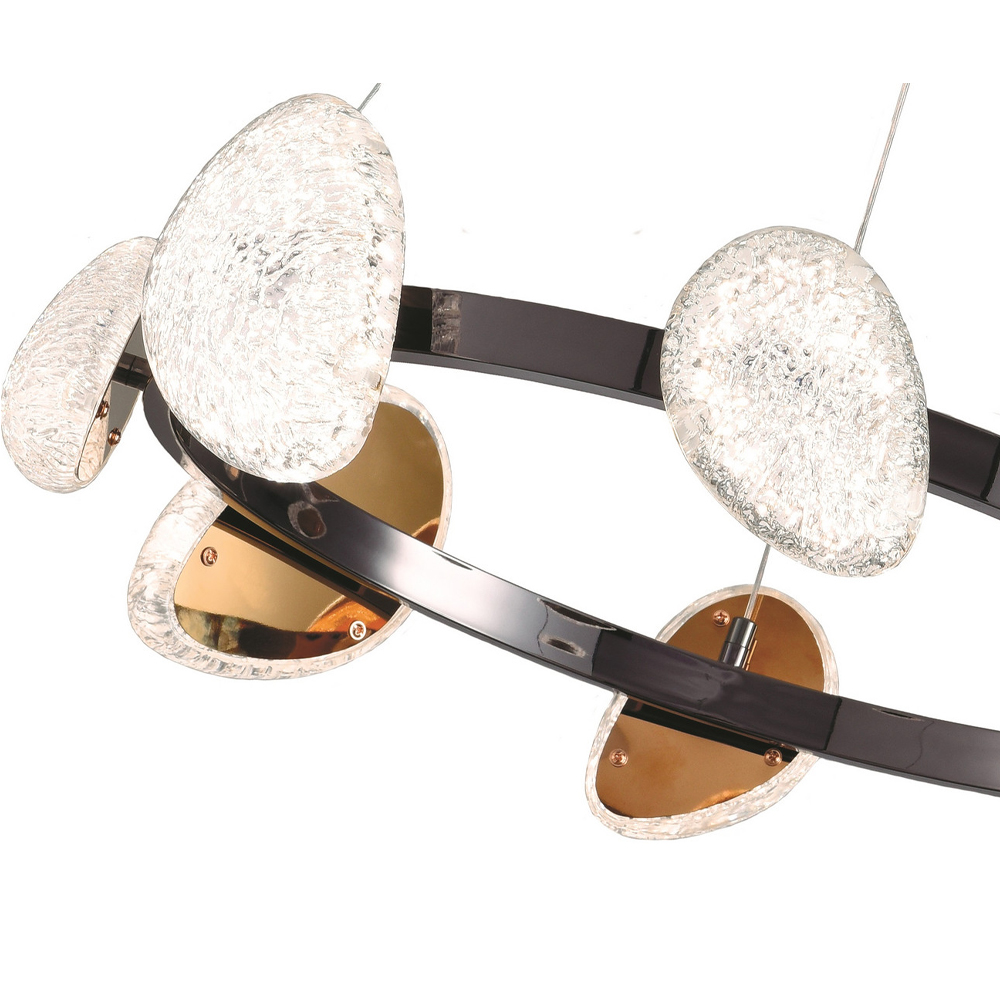 Люстра подвесная круглая с овальными плафонами Iona chandelier