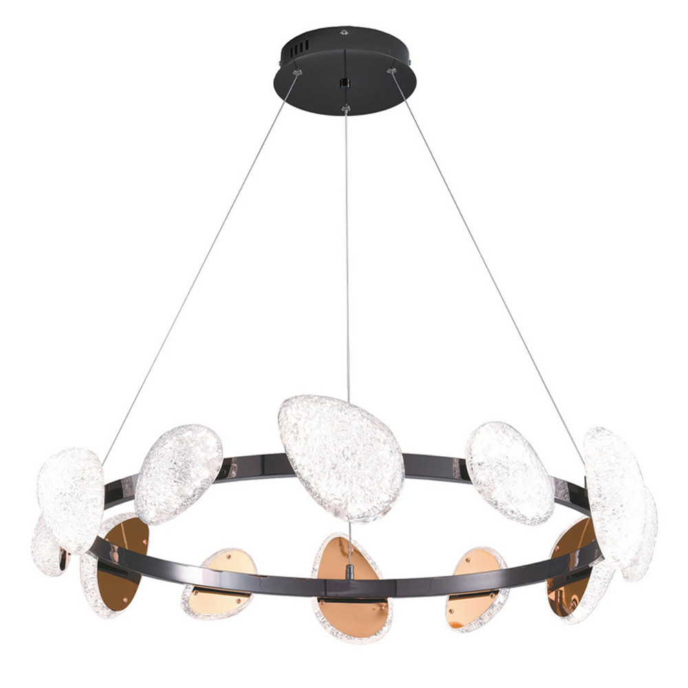 Люстра подвесная круглая с овальными плафонами Iona chandelier