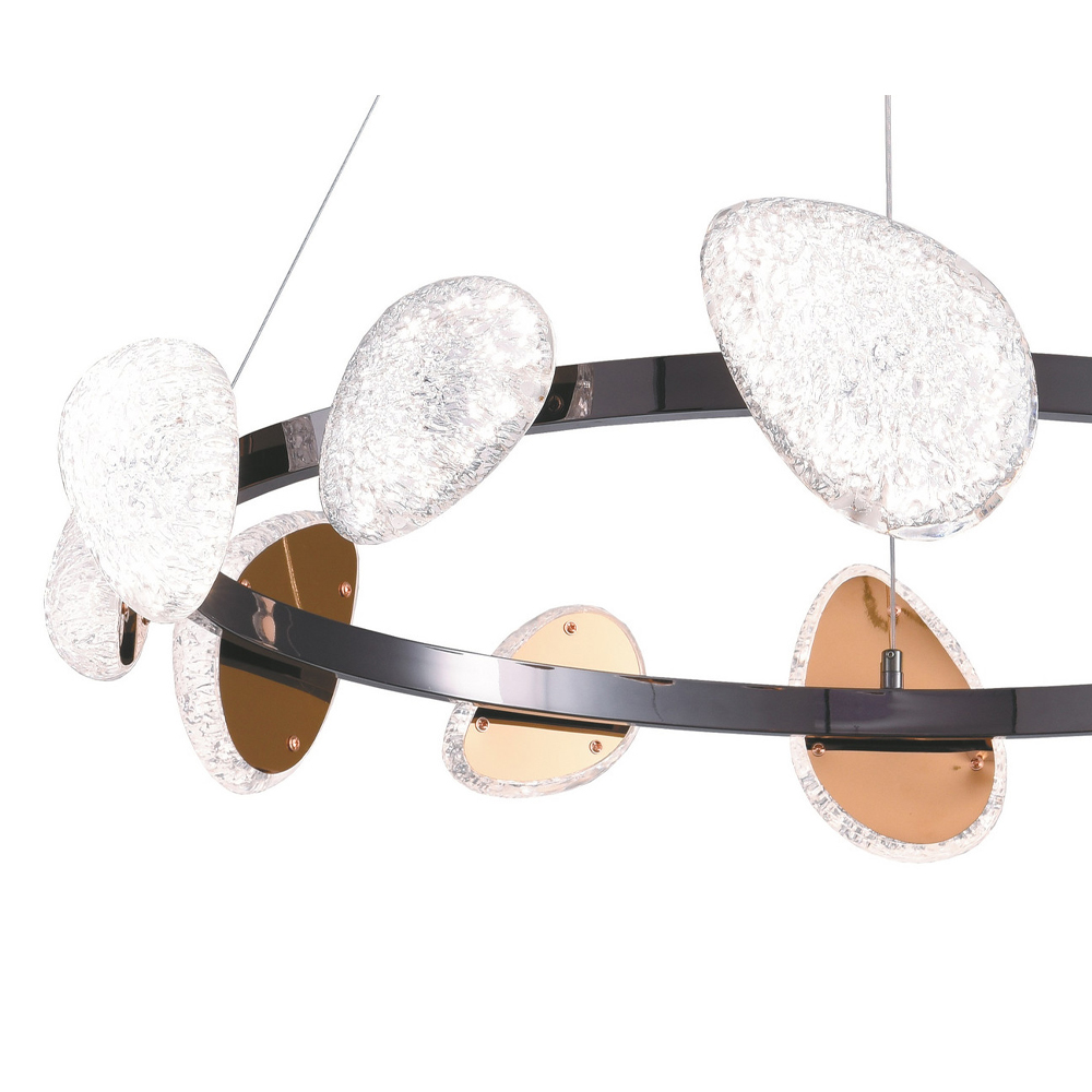 Люстра подвесная круглая с овальными плафонами Iona chandelier