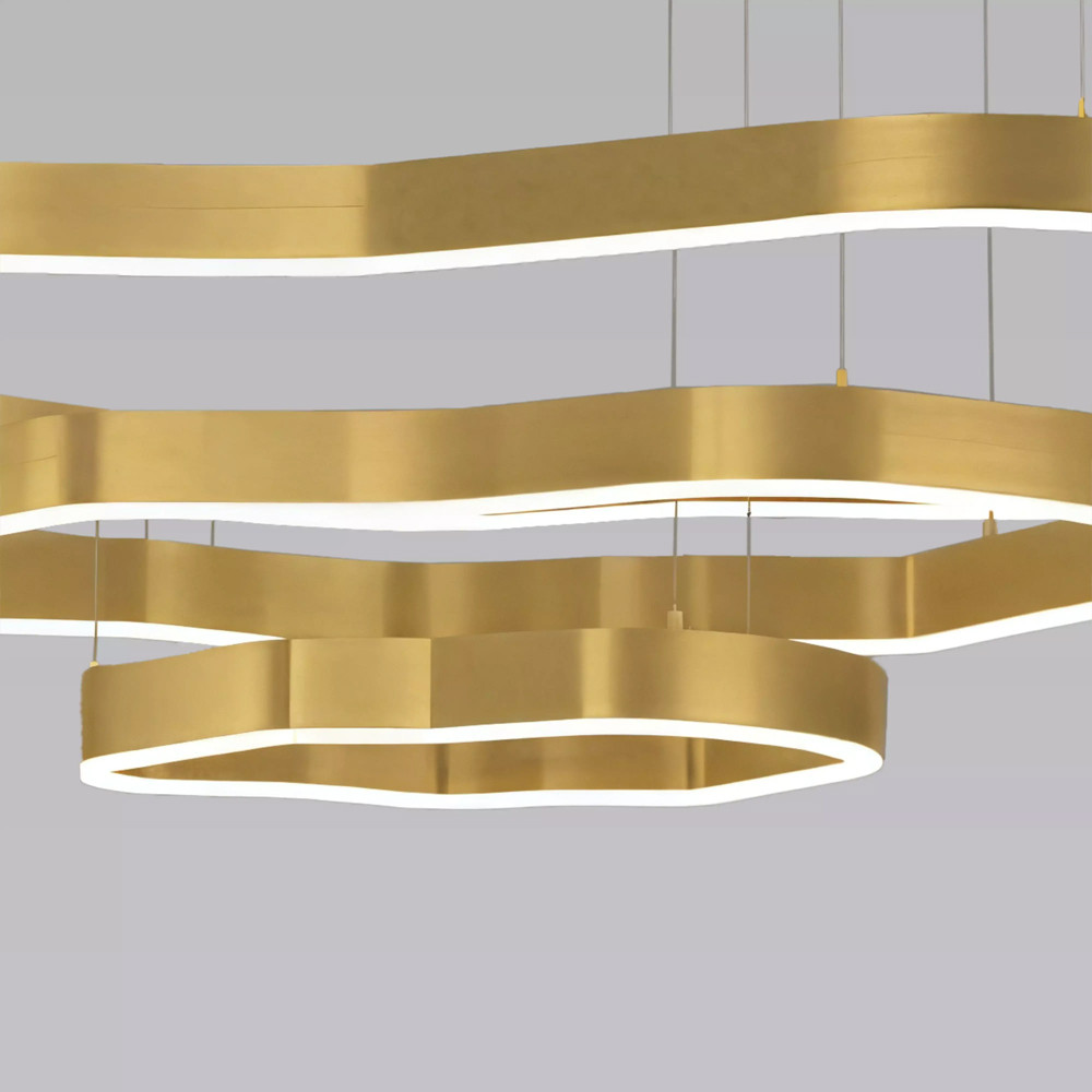 Люстра подвесная с 3-мя ассиметричными светодиодными лампами Golden Current