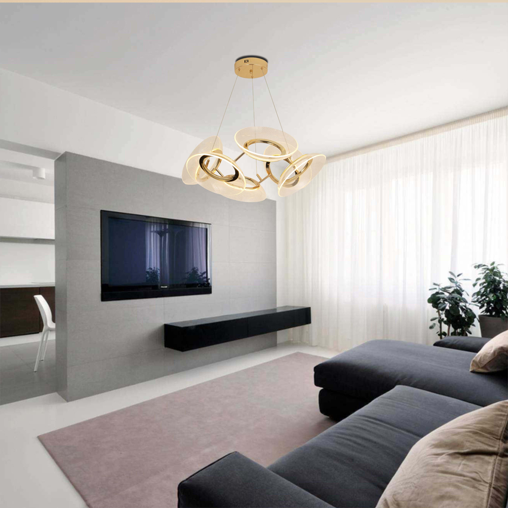 Люстра подвесная с 6-ю круглыми светодиодными лампами Catcher