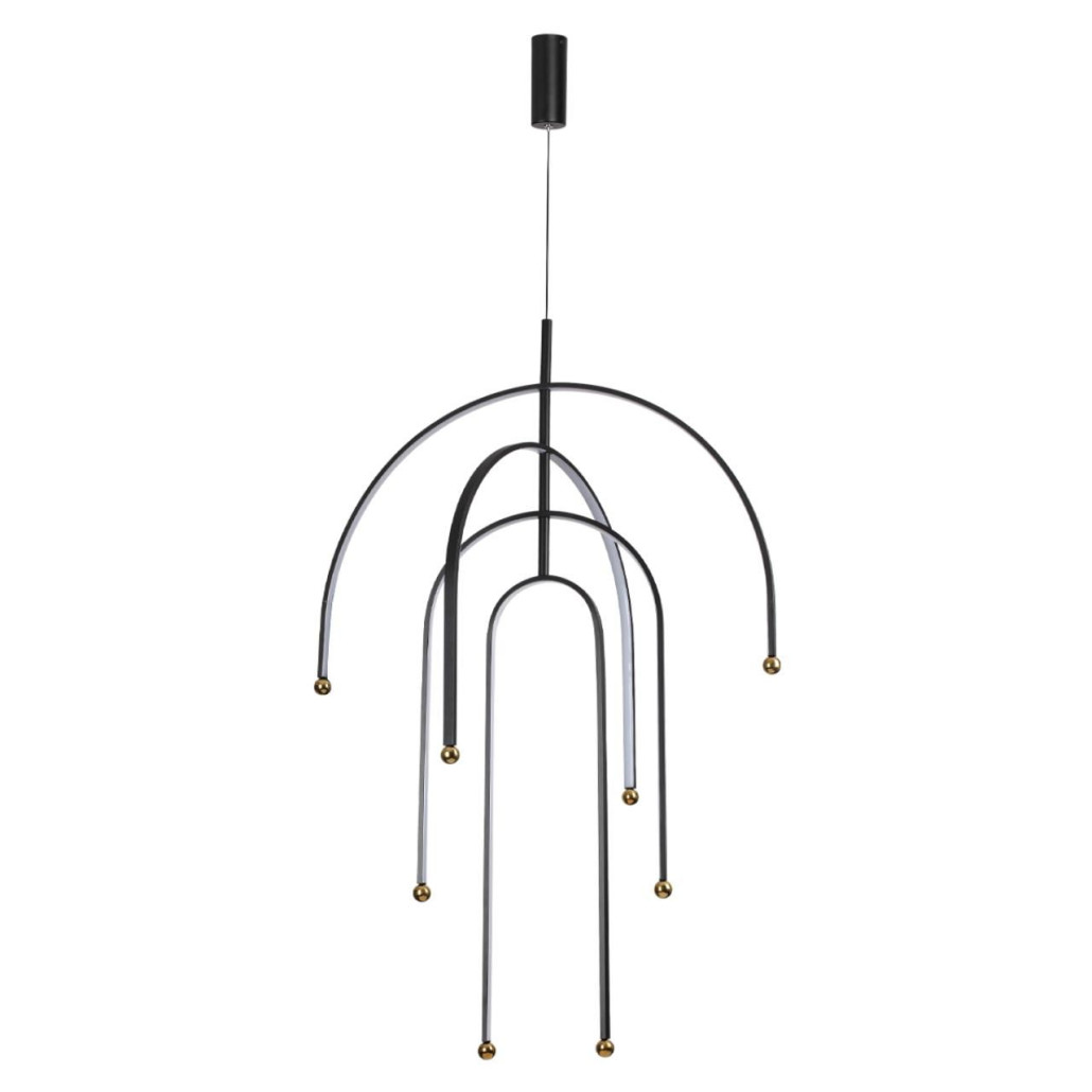 Люстра подвесная с дугообразными изогнутыми элементами Luke Lampco Tracer Lamp