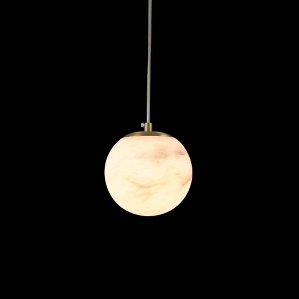 Люстра подвесная с сферическими плафономи из натурального камня Glowing Spheres