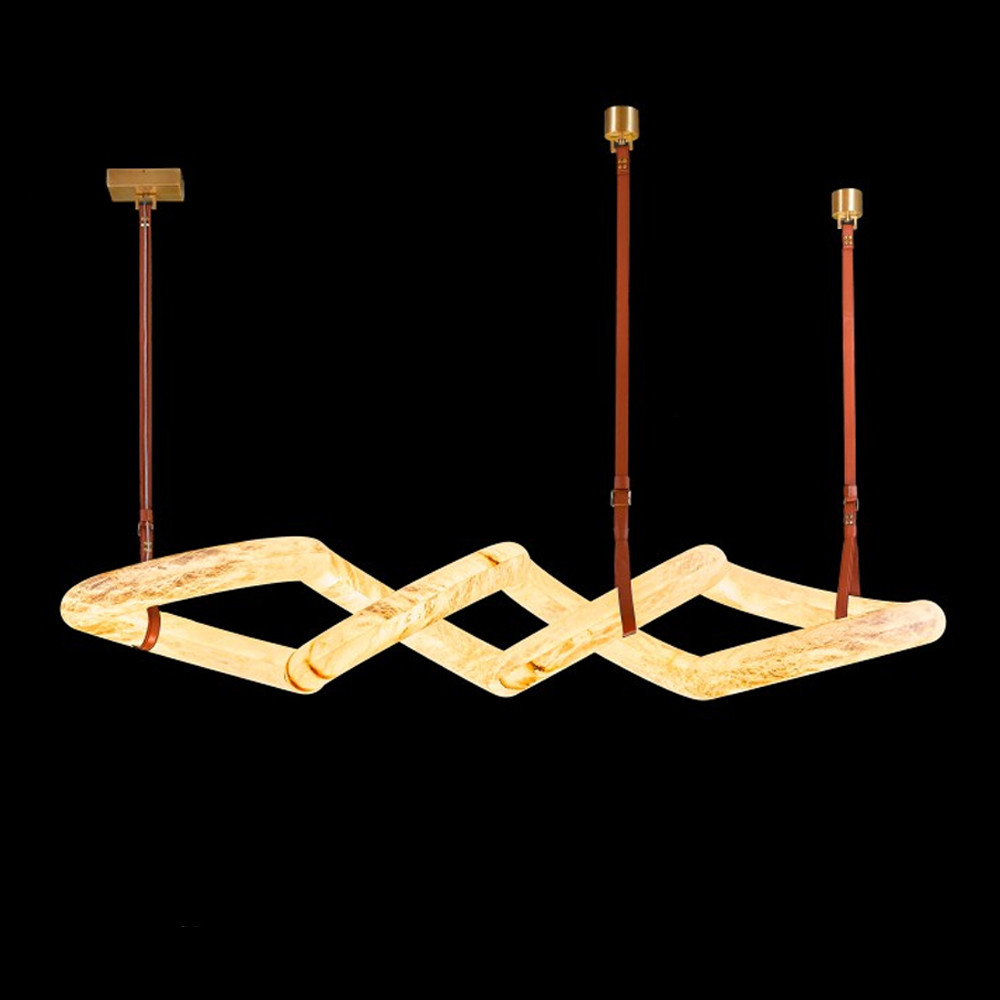 Люстра подвесная с фигурным светодиодным плафоном Calcite Figural Light