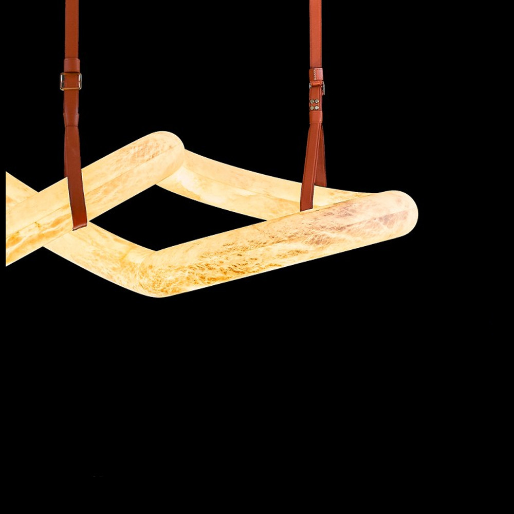 Люстра подвесная с фигурным светодиодным плафоном Calcite Figural Light