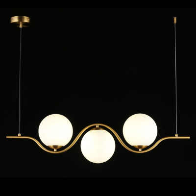 Люстра подвесная светодиодная Jagna 2 Gold and White