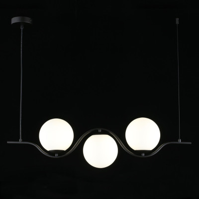 Люстра подвесная светодиодная Jagna Black and White