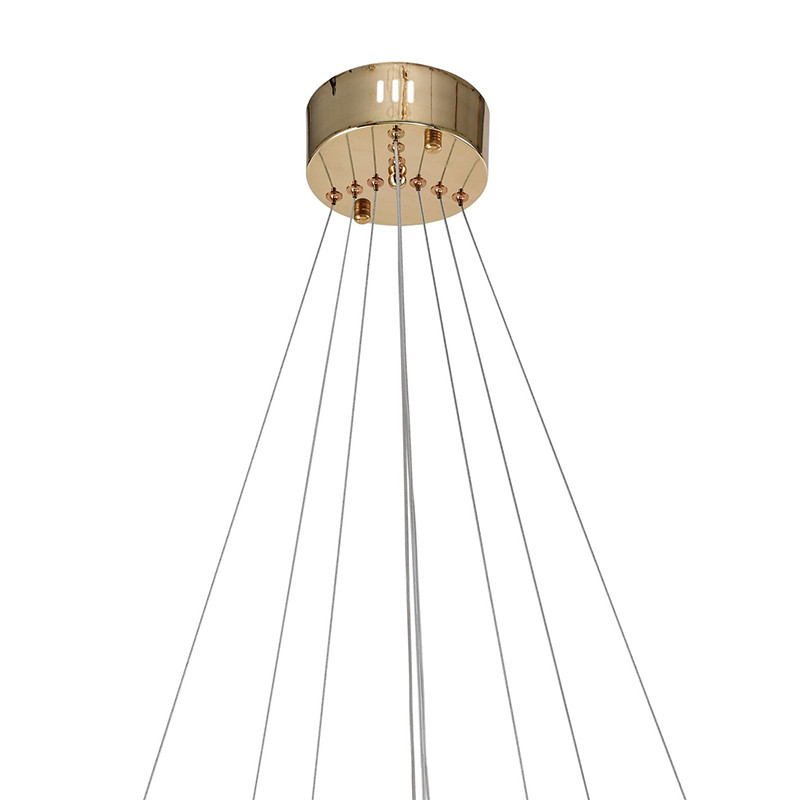 Люстра подвесная светодиодная в виде 3-х колец Lighting Rings Gold