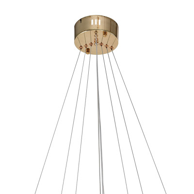 Люстра подвесная светодиодная в виде 3-х колец Lighting Rings Gold