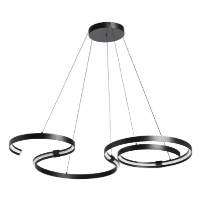 Люстра подвесная светодиодная в виде волнообразной ленты Ribbon Vortex